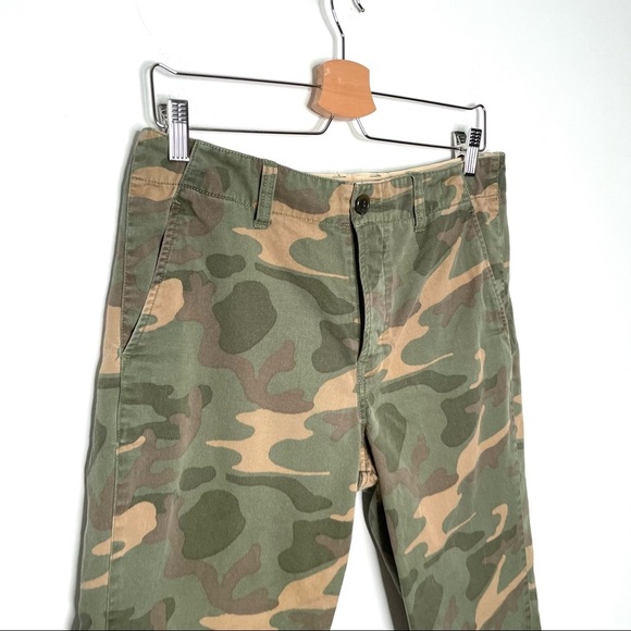 Madewell | Camouflage Cotton Crop Ankle Straight Leg Trouser - Picture 4 of 10